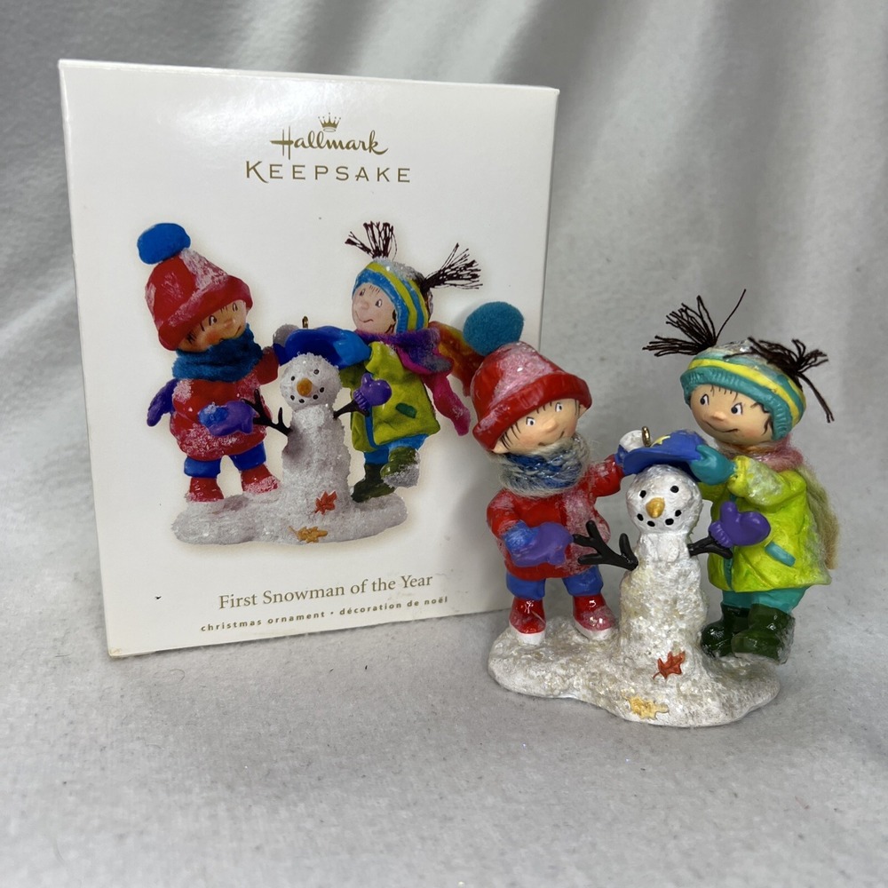 Hallmark Keepsake Christmas Ornament First Snowman of the Year 2008
